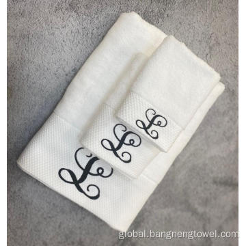 microfiber bath towel Embroidered White towels 100% Cotton Bath towel Hotel Factory